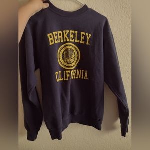 Small Navy and Gold Crew neck UC Berkeley sweatshirt